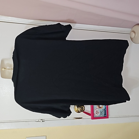 Michelangelo inspired graphic tee shirt human connection black cotton ✋️ 🤚 - Picture 3 of 4